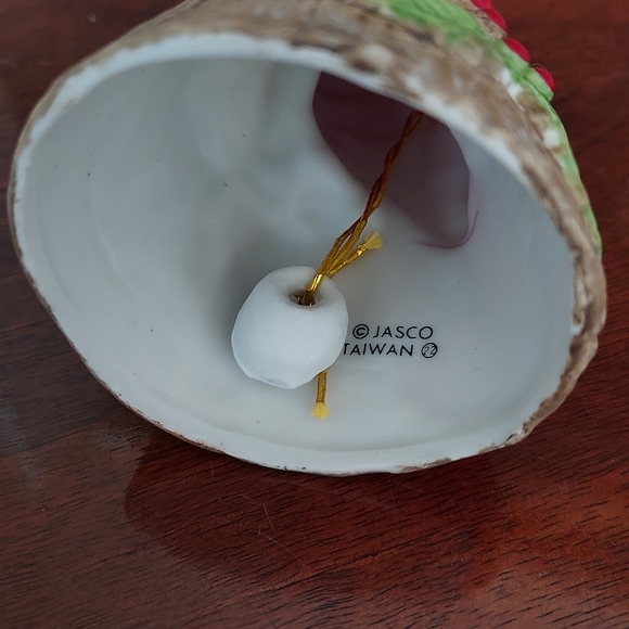 Jasco Christmas Red Cardinal Dinner Bell Vintage Holiday - Picture 10 of 10